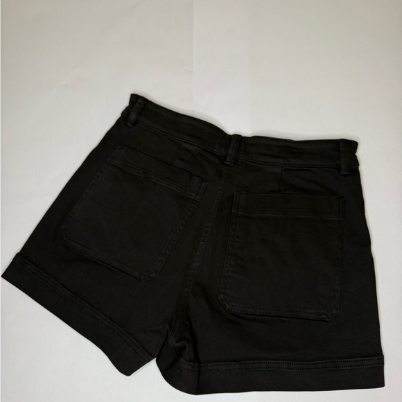 Brand New NWT Everlane Way-High Shortie Black High Waisted Stretch Denim Shorts - Picture 6 of 6